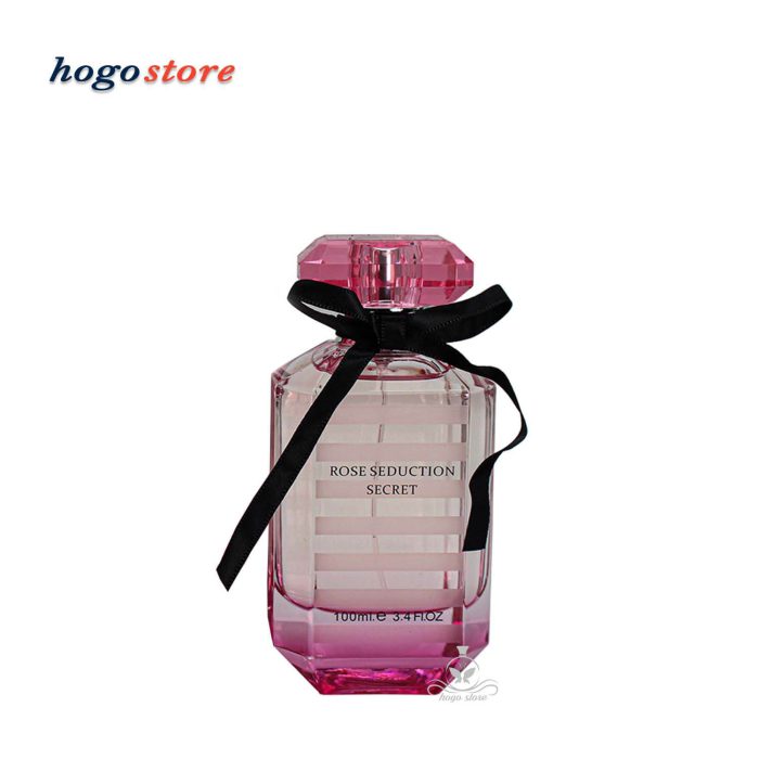 ادکلن رز سداکشن سکرت صورتی (رایحه ویکتوریا سکرت بامب شل) زنانه فراگرنس ورد - Rose Seduction Secret Eau De Parfum